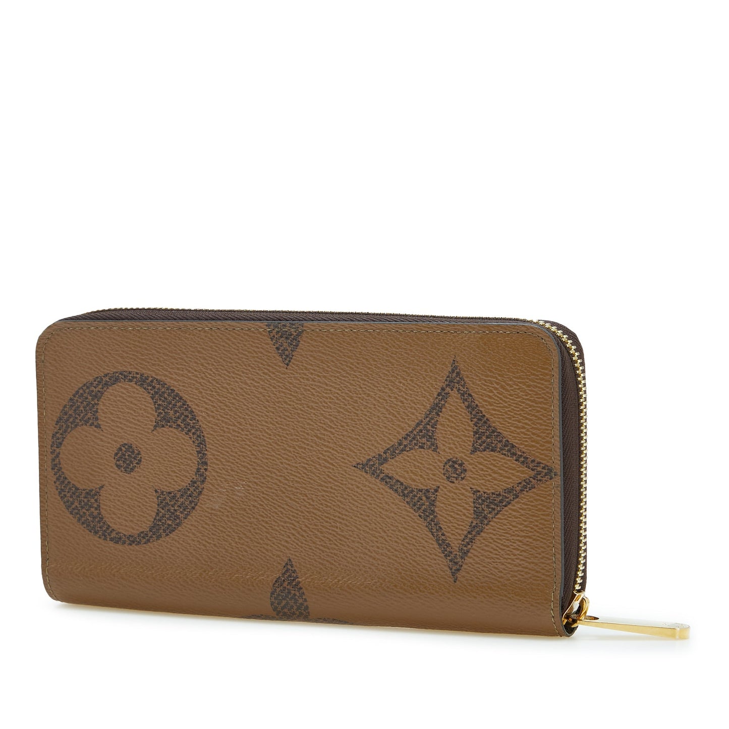Brown Louis Vuitton Monogram Giant Reverse Zippy Wallet