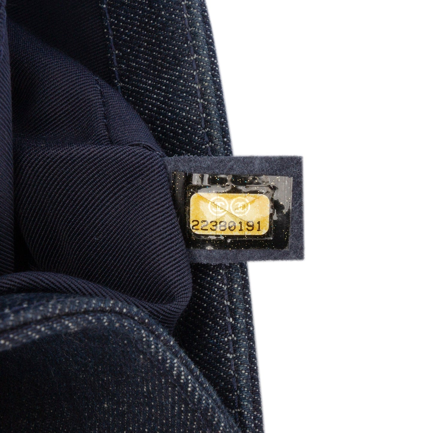 Blue Chanel Small Quilted Denim and Tweed Boy Flap Crossbody Bag