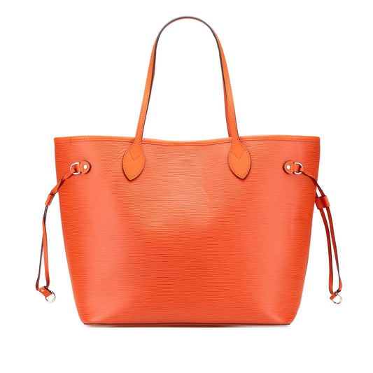 Orange Louis Vuitton Epi Neverfull MM Tote Bag