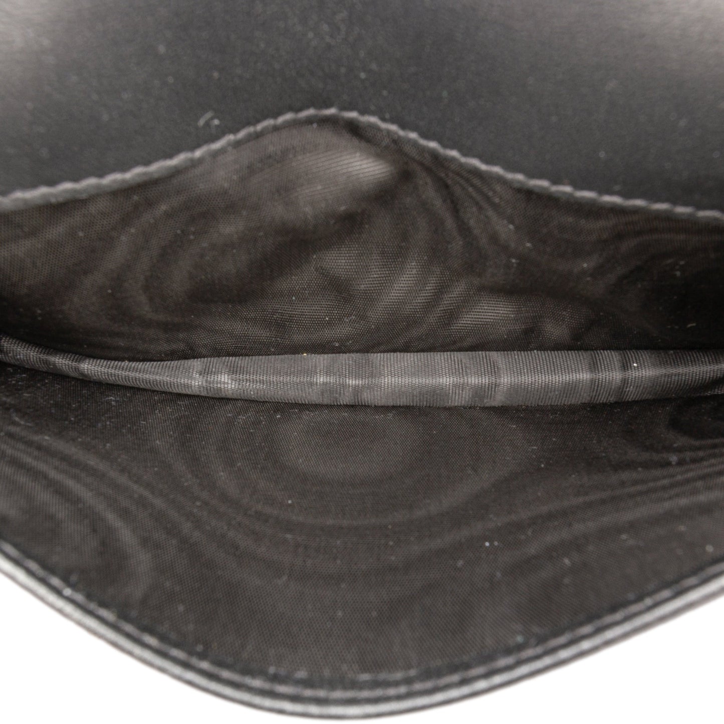 Black Dior Goatskin Saddle Long Wallet
