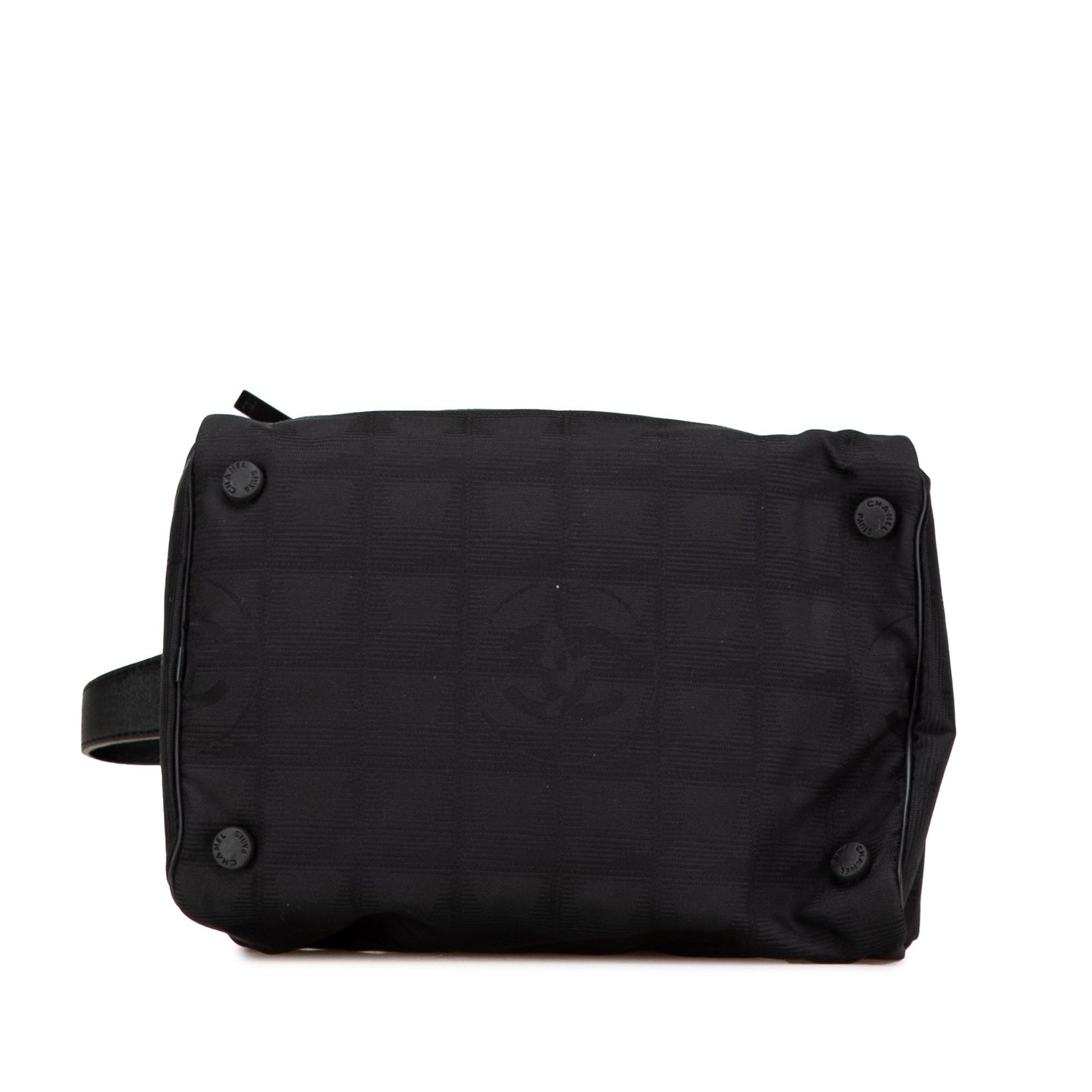 Black Chanel New Travel Line Nylon Vanity Bag