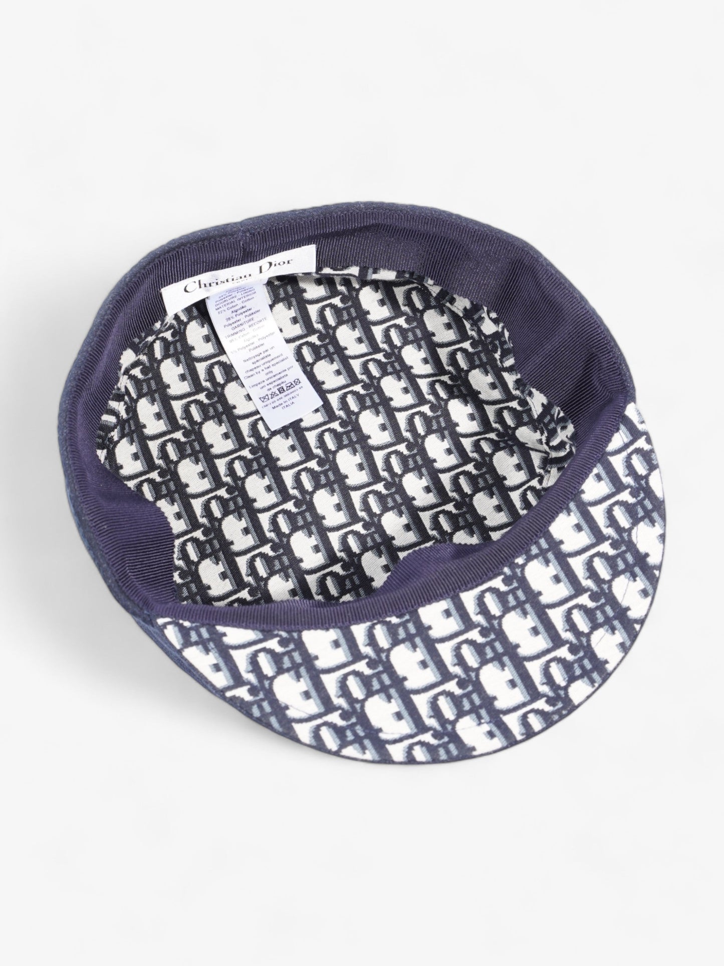 Christian Dior DiorTravel Cap  Navy Blue Cotton 58