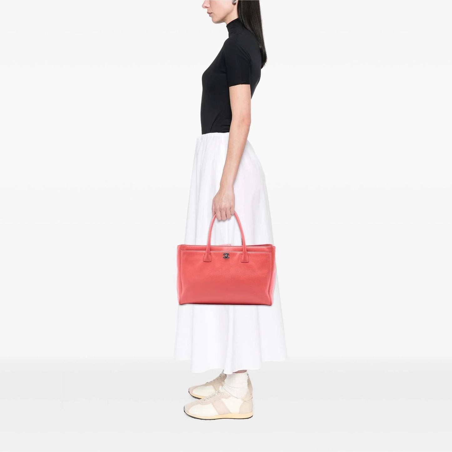 Pink Chanel Medium Calfskin Executive Cerf Tote