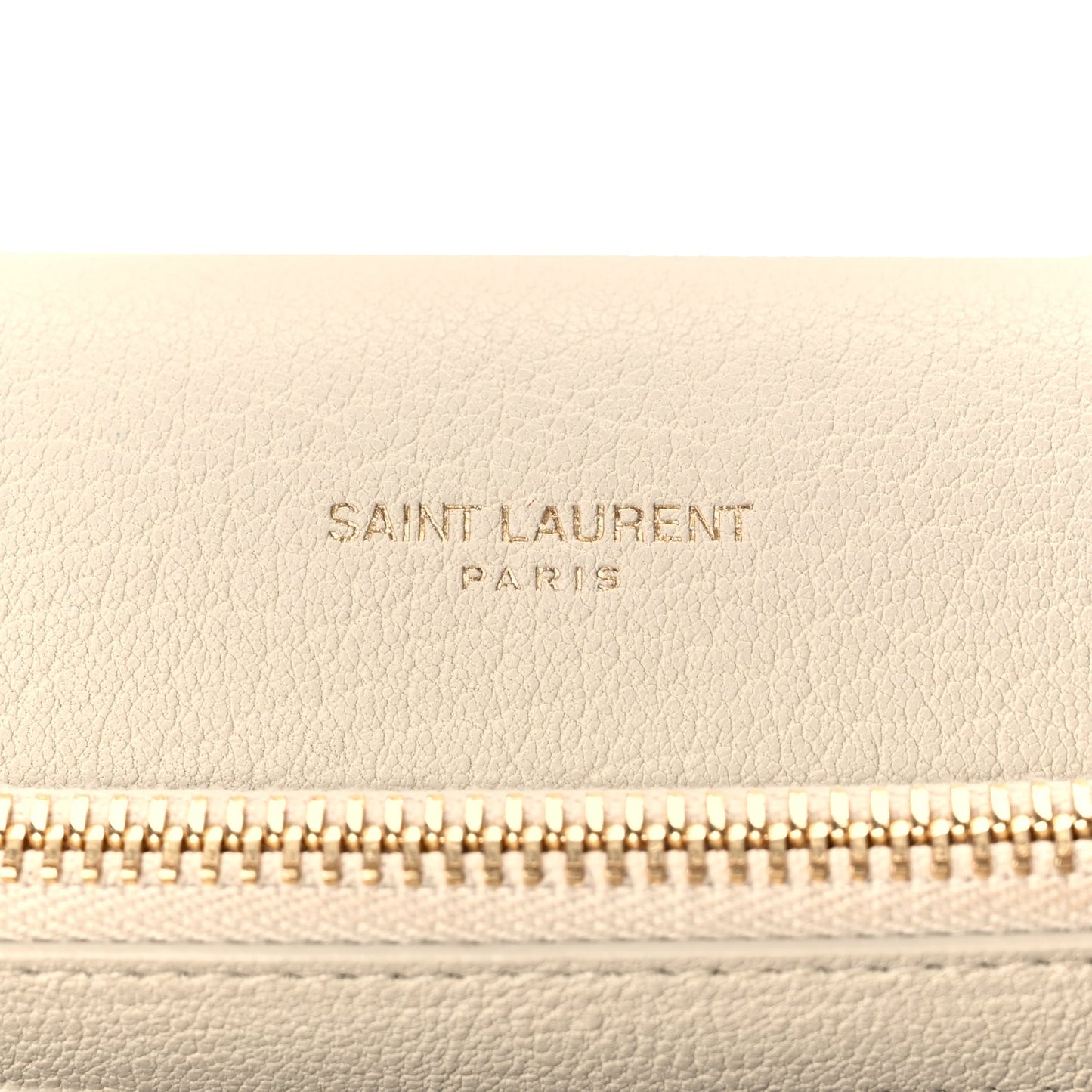 Saint Laurent Sheepskin Matelasse Chevron Monogram Medium College Bag Crema Soft
