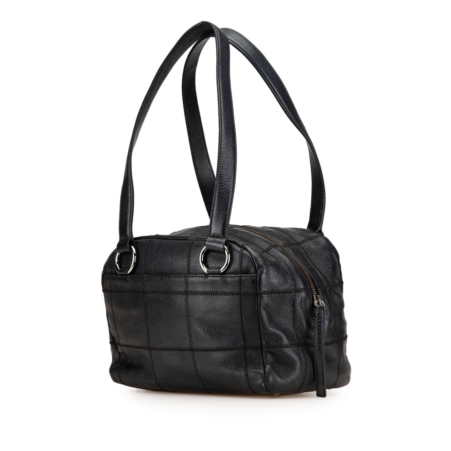 Black Chanel Small Caviar Choco Bar Shoulder Bag