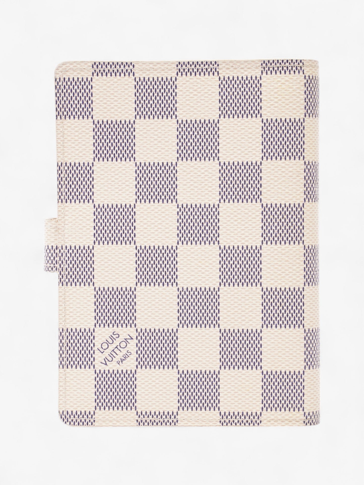 Louis Vuitton Ring Agenda Cover Damier Azur Coated Canvas Small