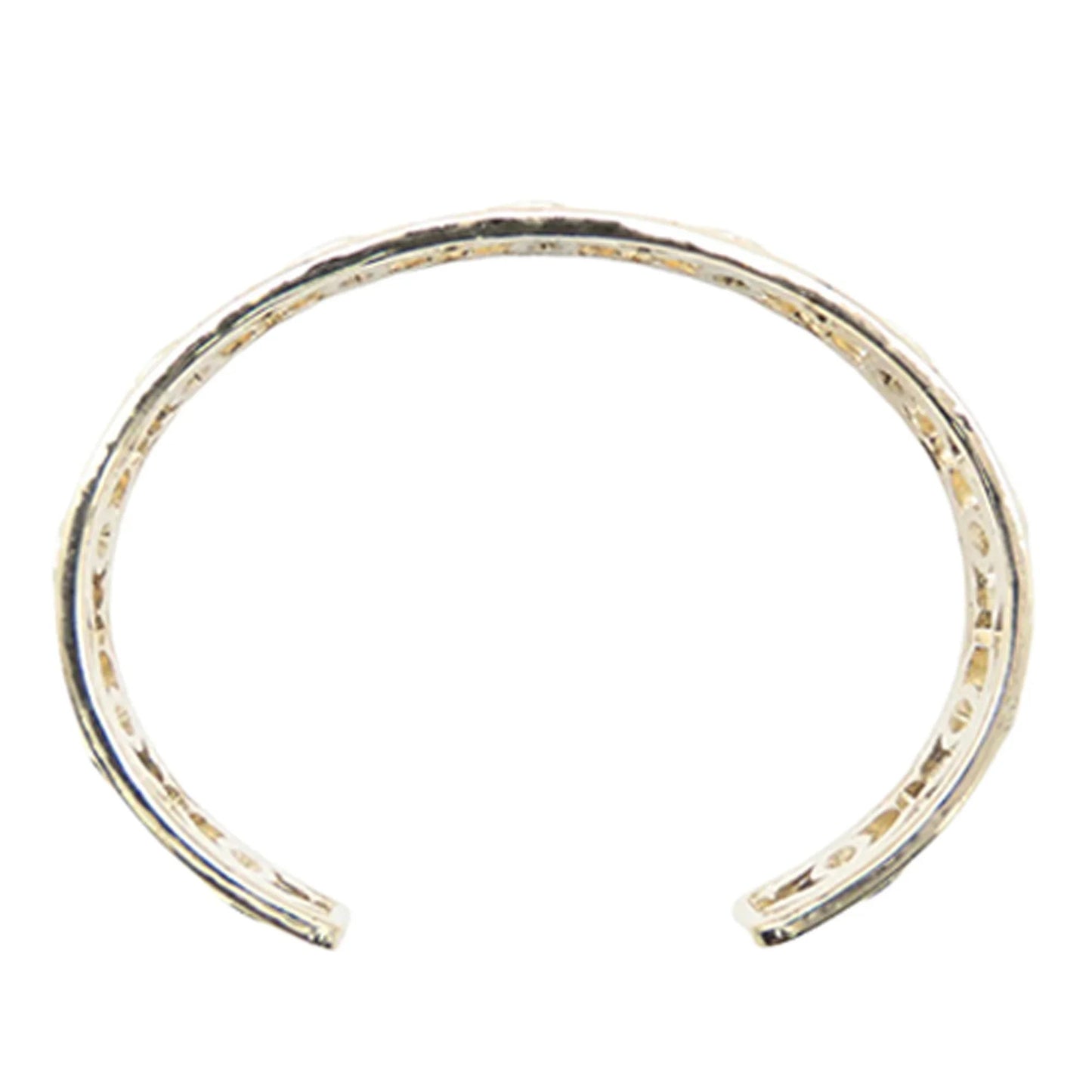Gold Chanel Gold Plated Multiple CC Cuff Bracelet S