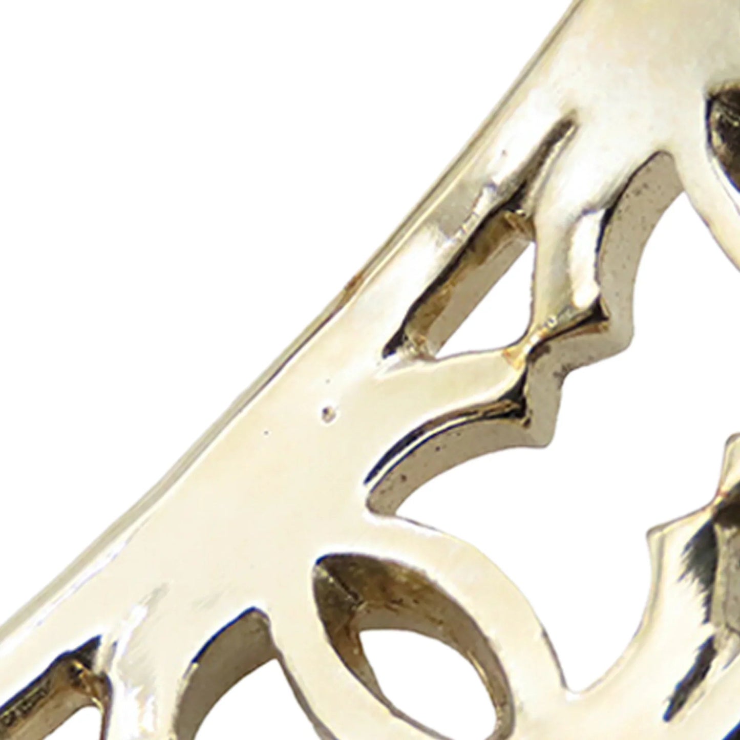 Gold Chanel Gold Plated Multiple CC Cuff Bracelet S