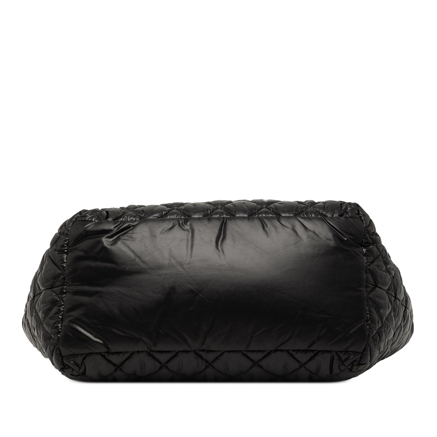 Black Chanel Small Quilted Nylon Coco Cocoon Tote