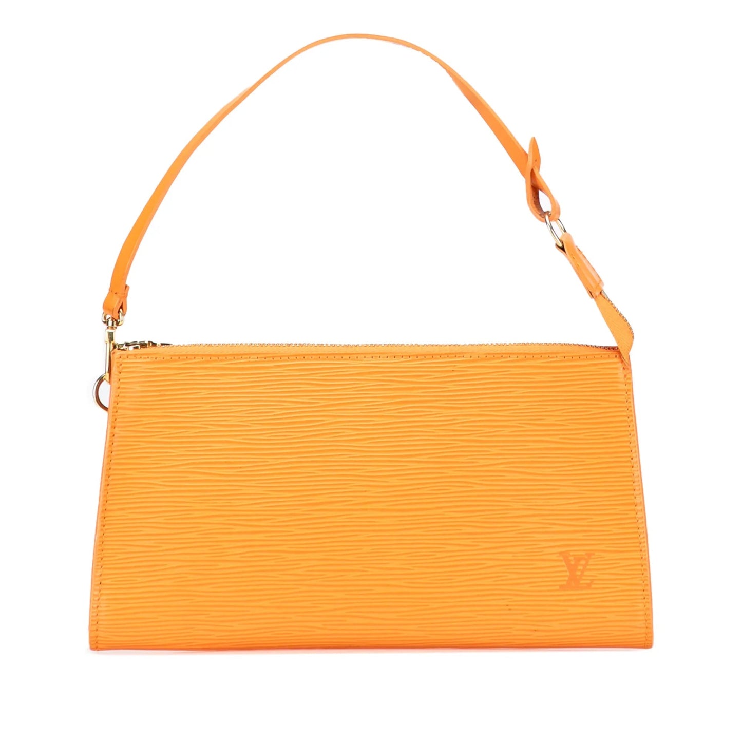 Orange Louis Vuitton Epi Pochette Accessoires Shoulder Bag