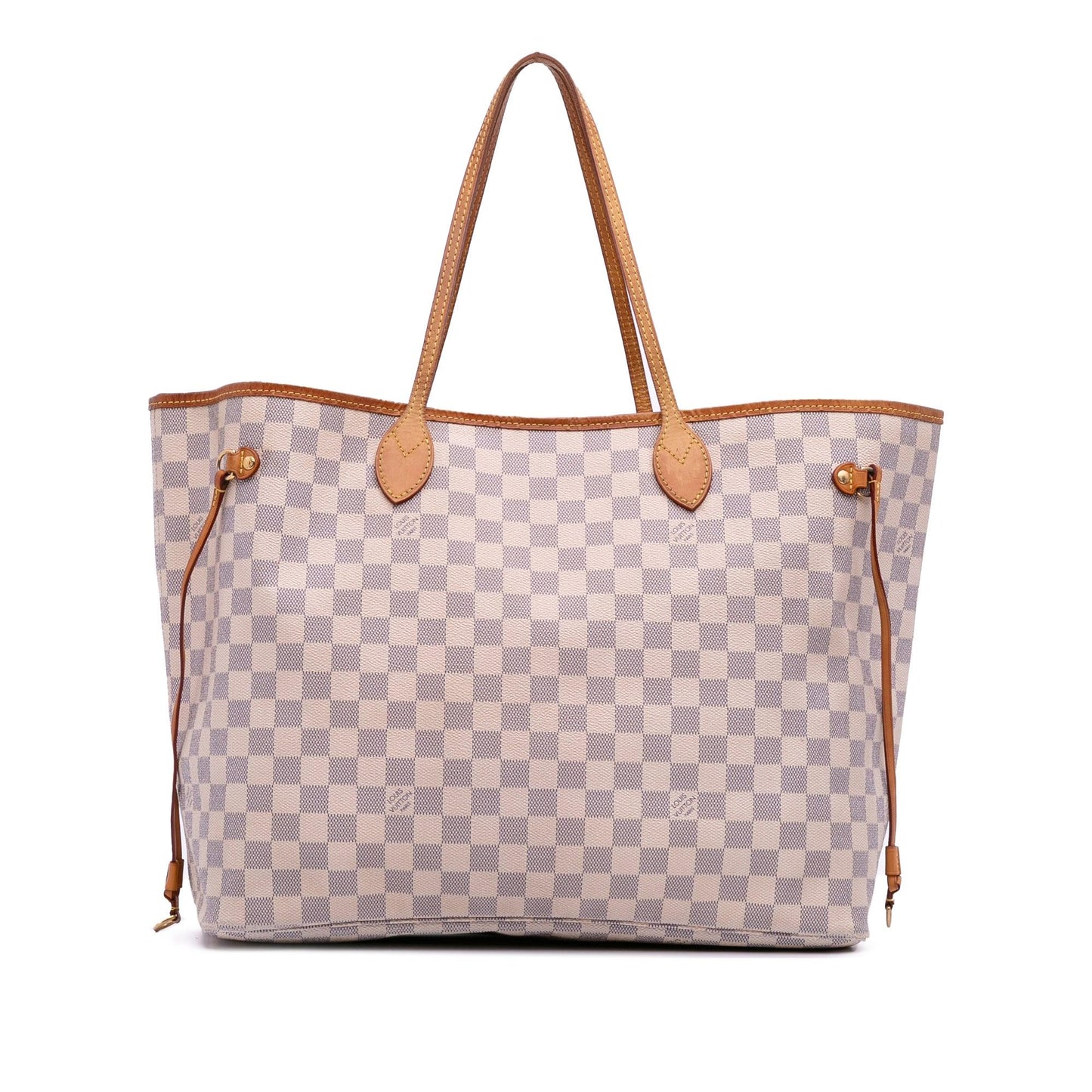 White Louis Vuitton Damier Azur Neverfull GM Tote Bag