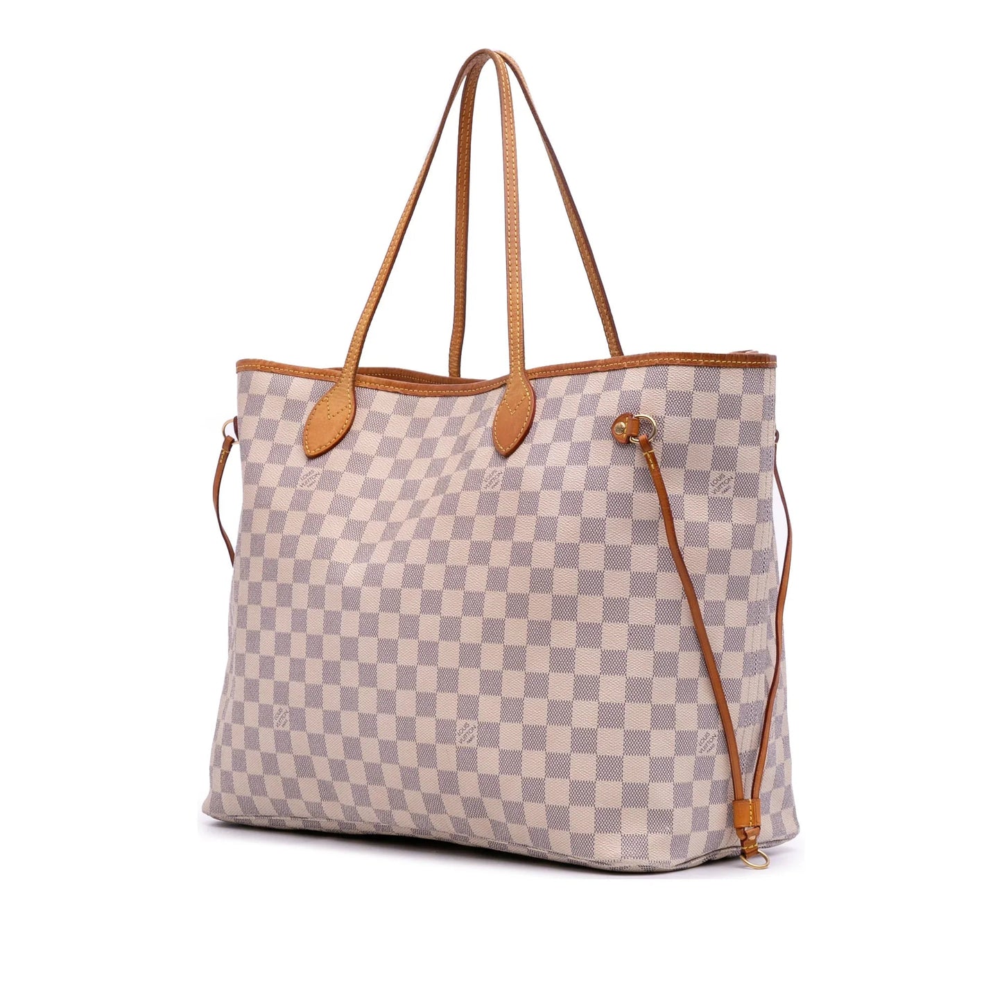 White Louis Vuitton Damier Azur Neverfull GM Tote Bag