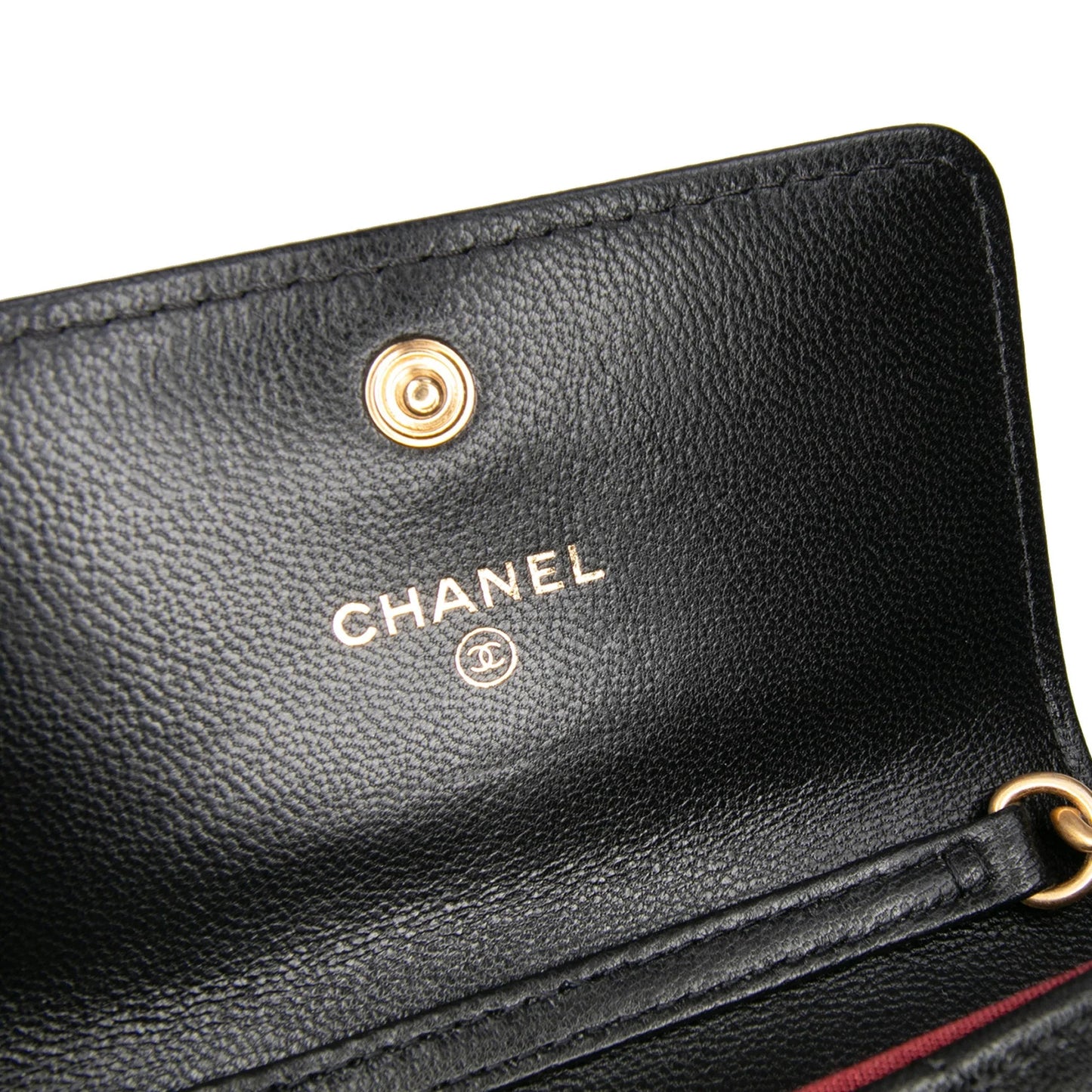 Black Chanel Lambskin 19 Flap Coin Purse With Chain Crossbody Bag