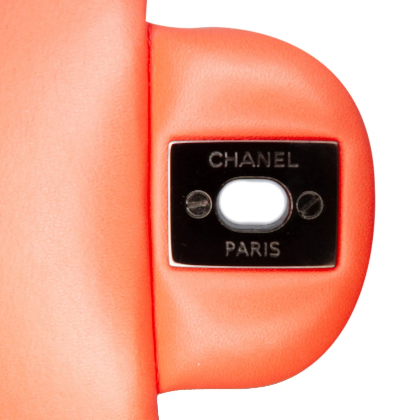 Orange Chanel Mini Rectangular Classic Velvet Single Flap Crossbody Bag