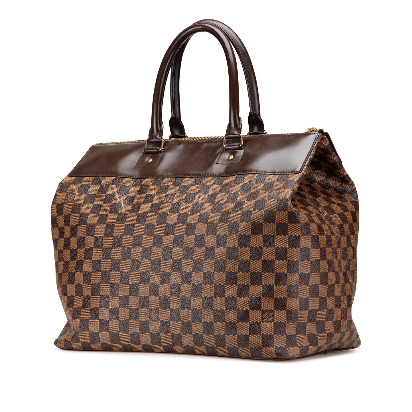 Brown Louis Vuitton Damier Ebene Greenwich PM Travel Bag