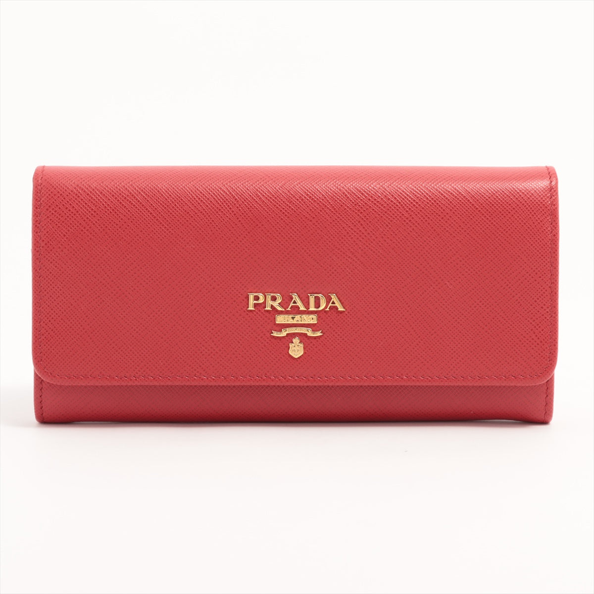 Prada Fuoco Large Saffiano Metal Leather Wallet [Clearance Sale]