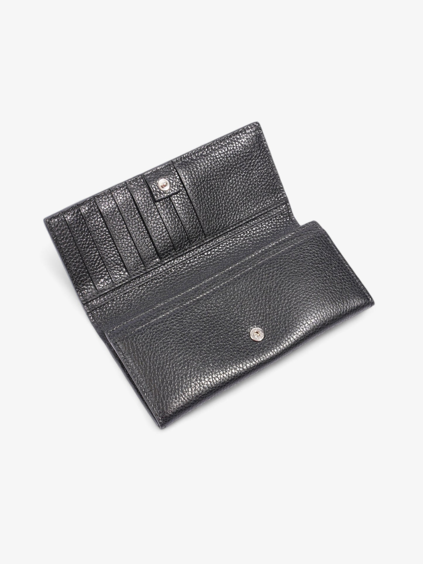 Gucci Long Wallet Black Leather