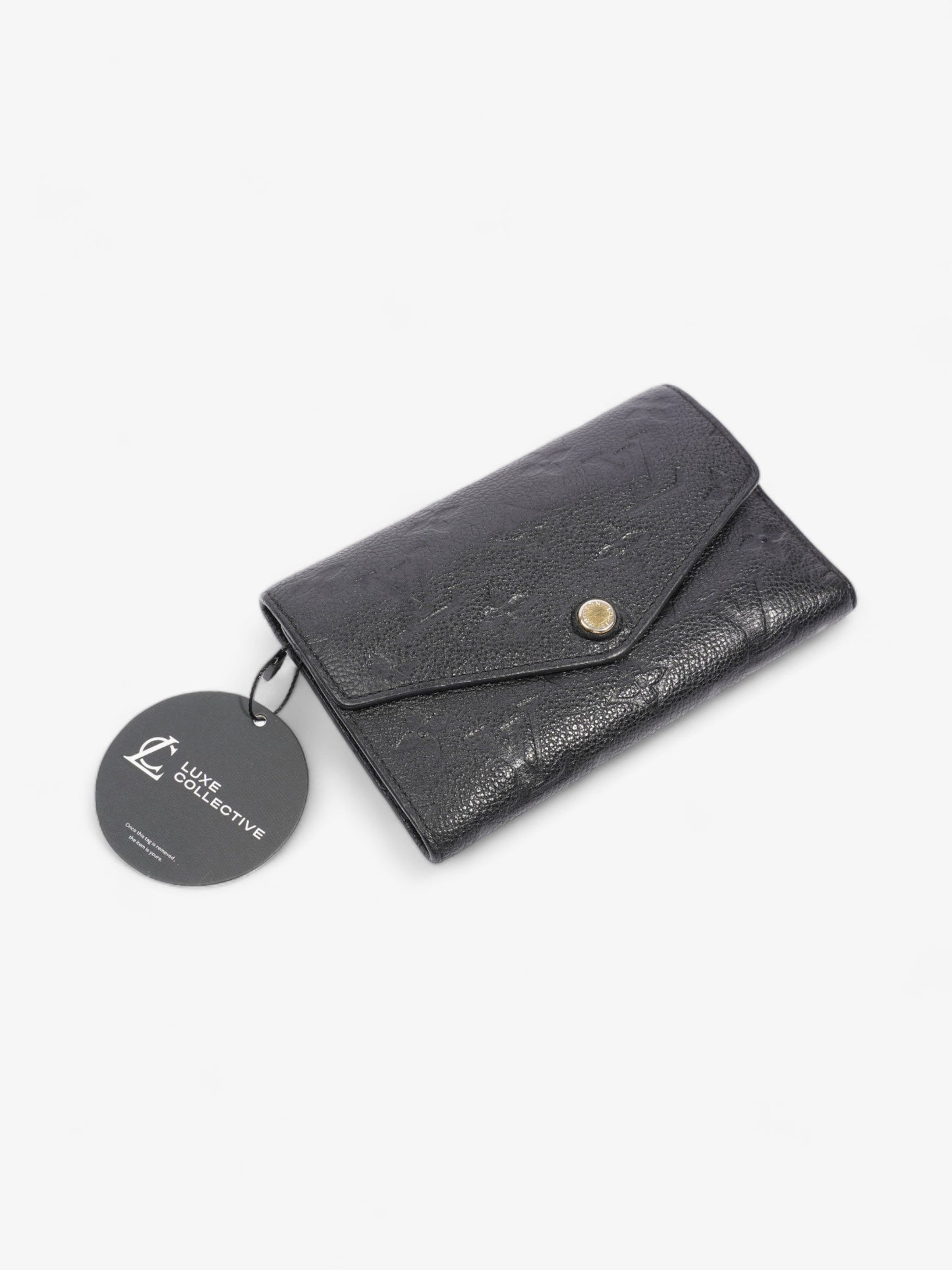 Louis Vuitton Curie  Trifold wallet  Black / Black Empreinte Leather