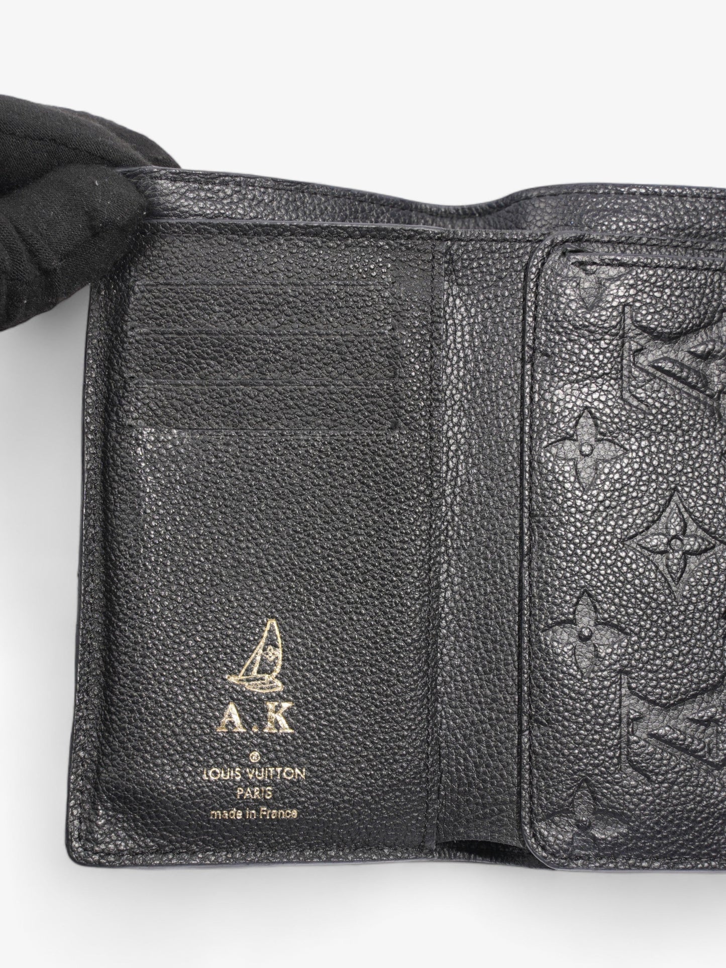 Louis Vuitton Curie  Trifold wallet  Black / Black Empreinte Leather