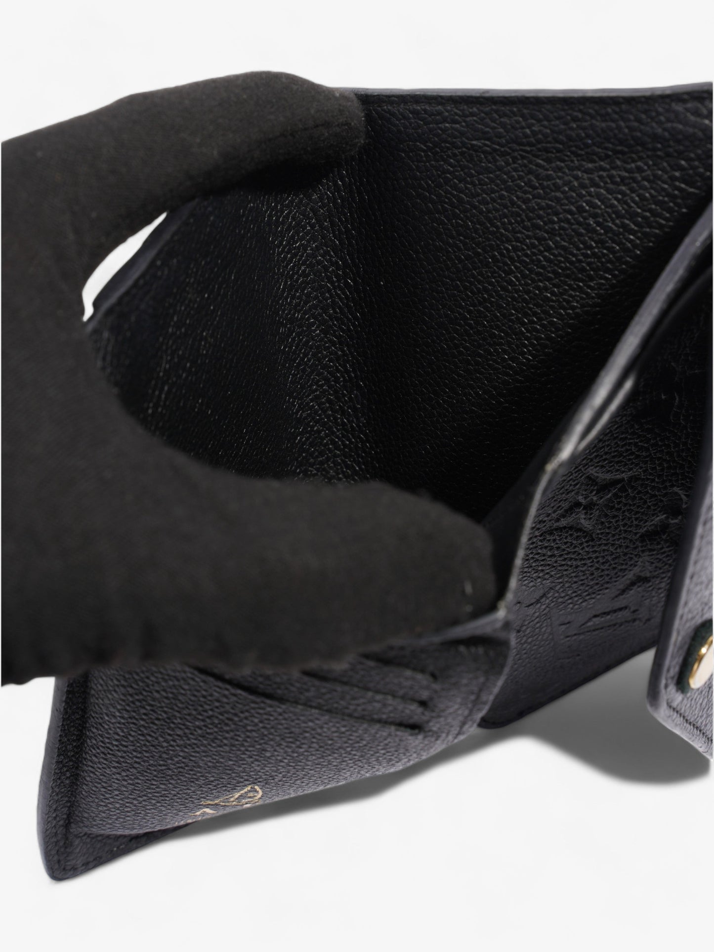 Louis Vuitton Curie  Trifold wallet  Black / Black Empreinte Leather
