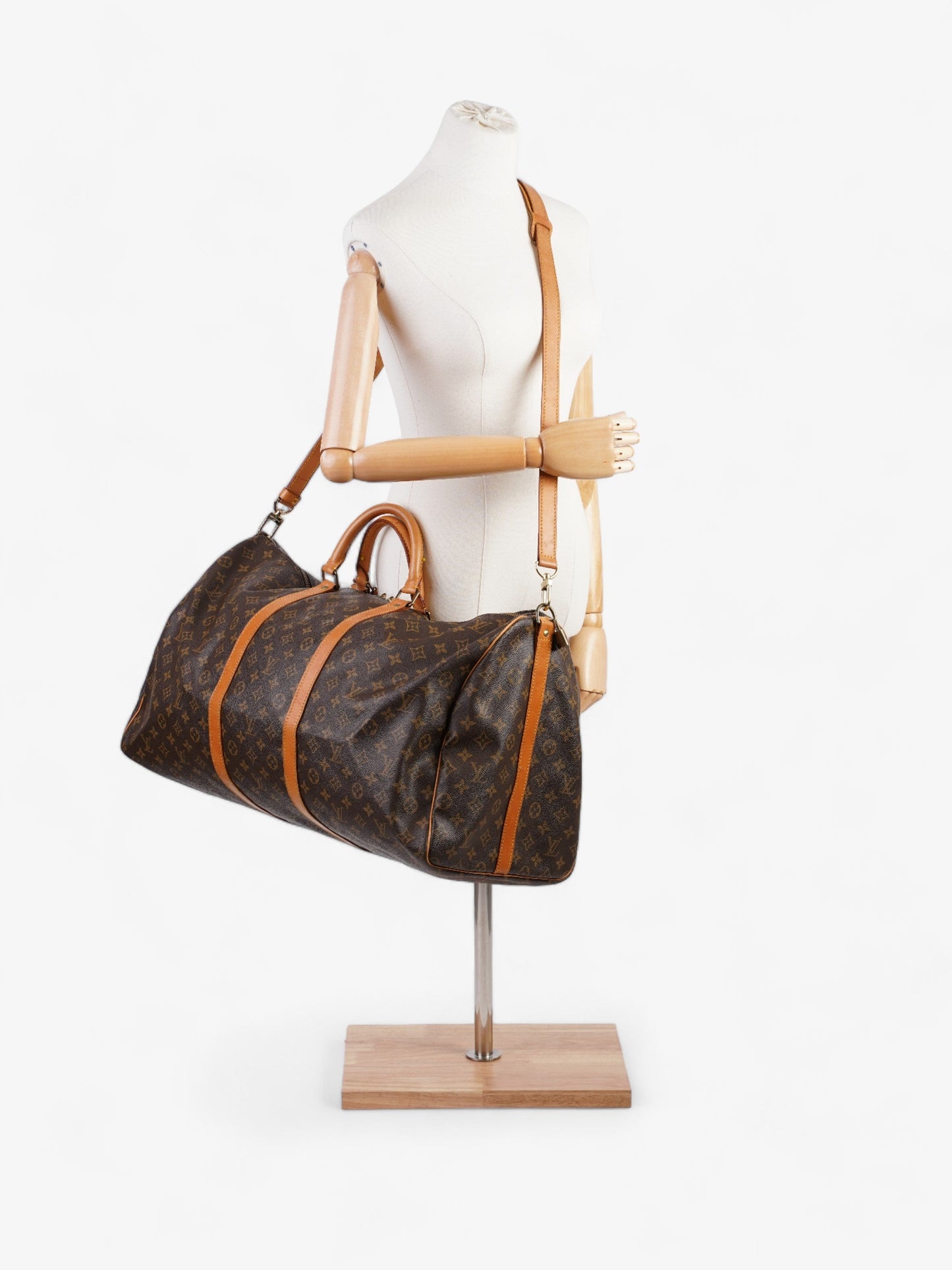 Louis Vuitton Keepall Bandouliere Monogram Coated Canvas 60