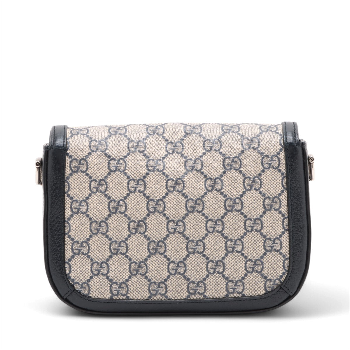 Gucci Navy Blue GG Supreme Horsebit 1955 Mini Shoulder Bag [Clearance Sale]