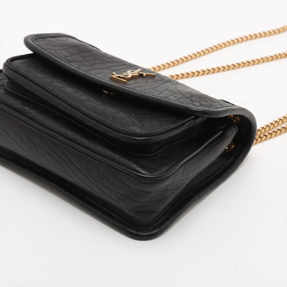 Saint Laurent Black Grained Calfskin Niki Mini [Clearance Sale]