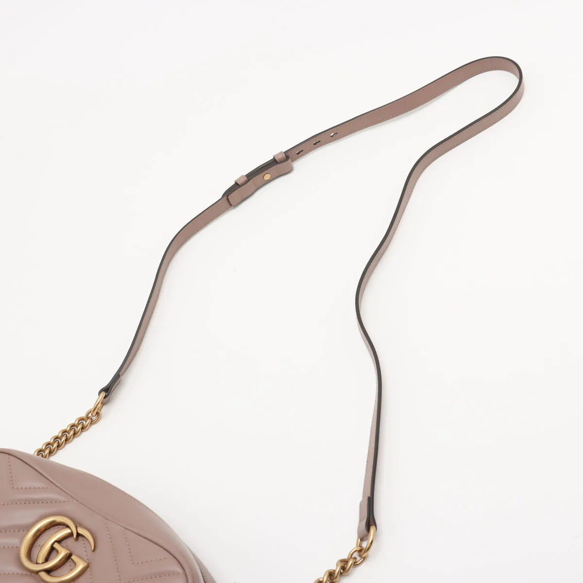 Gucci Beige Leather GG Marmont Small Shoulder Bag [Clearance Sale]