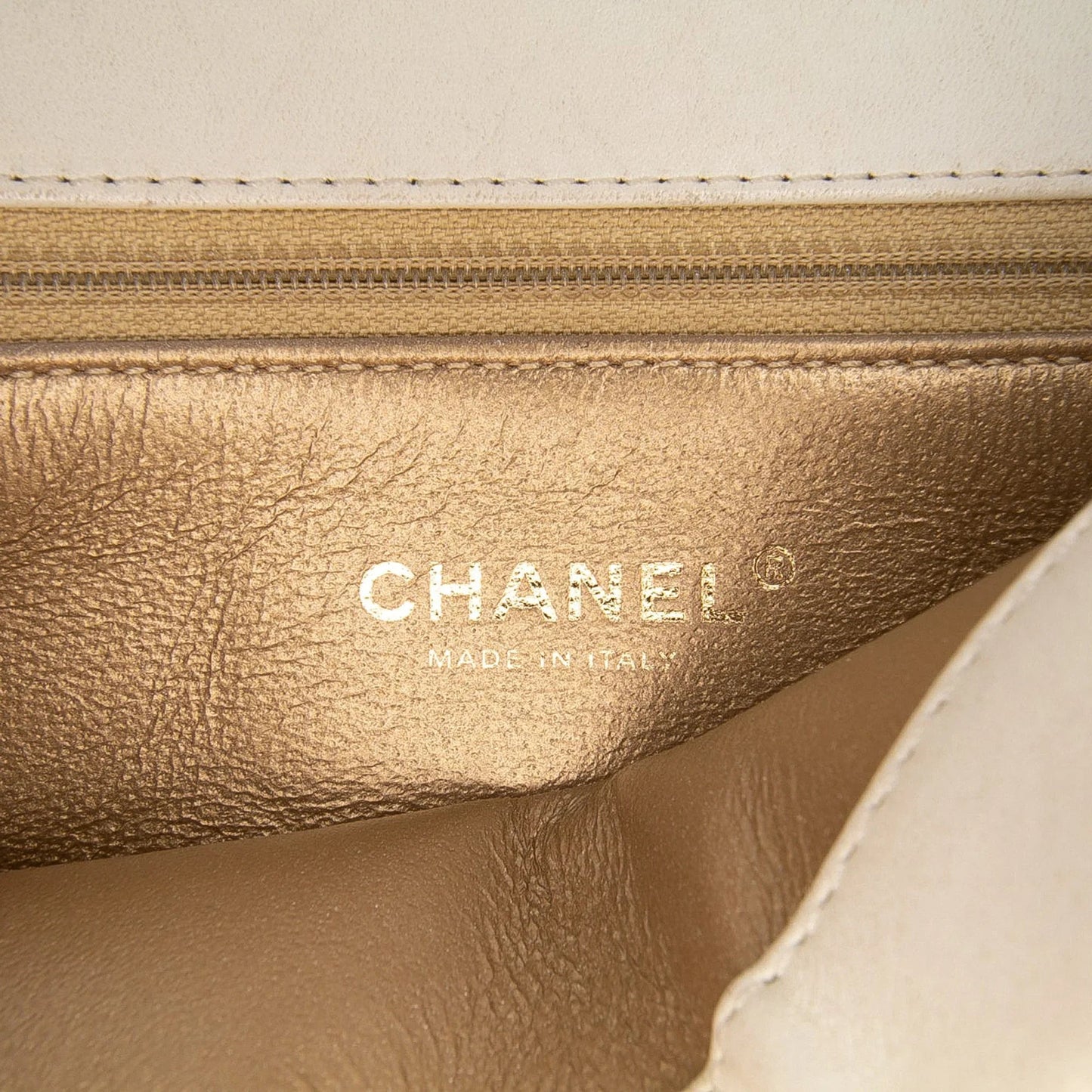 White Chanel Medium Quilted Calfskin Octagon CC Clasp Flap Crossbody Bag