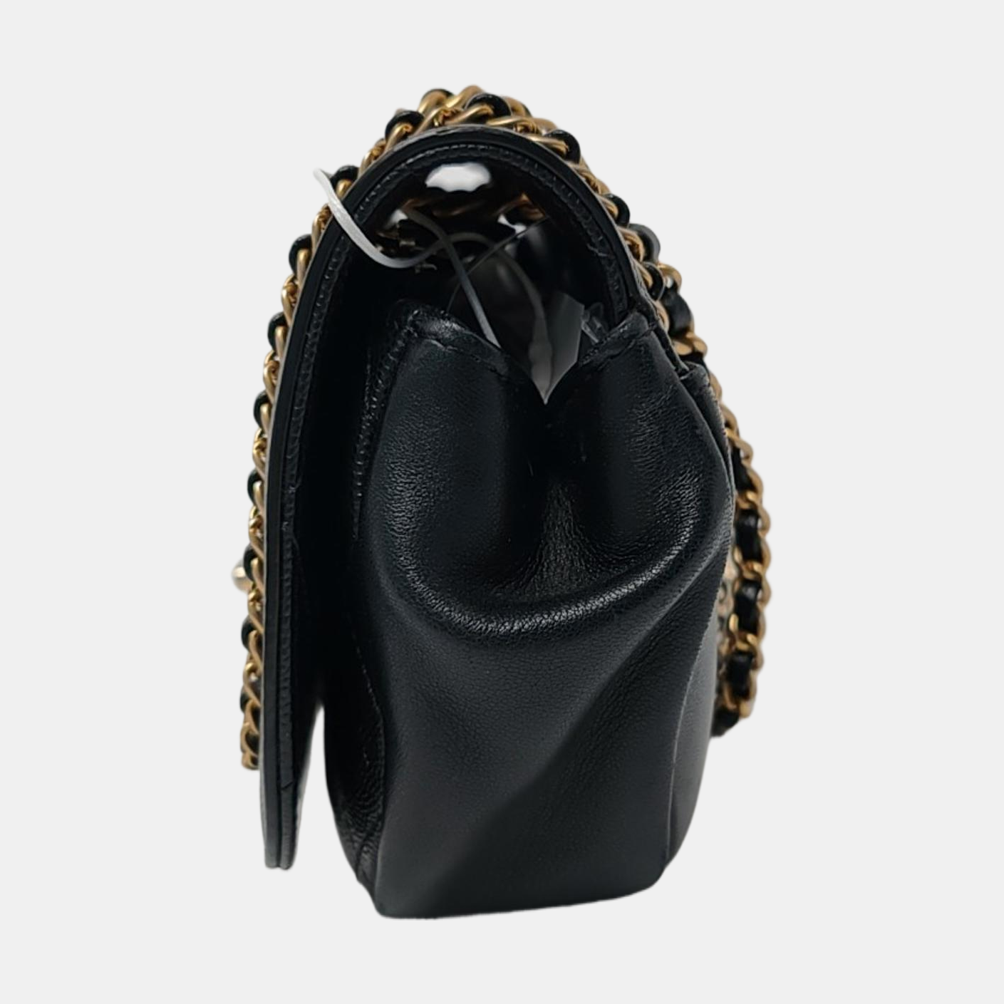 Chanel Lovely Chains Flap Bag Black Calfskin Leather Gold Hardware 2018-19
