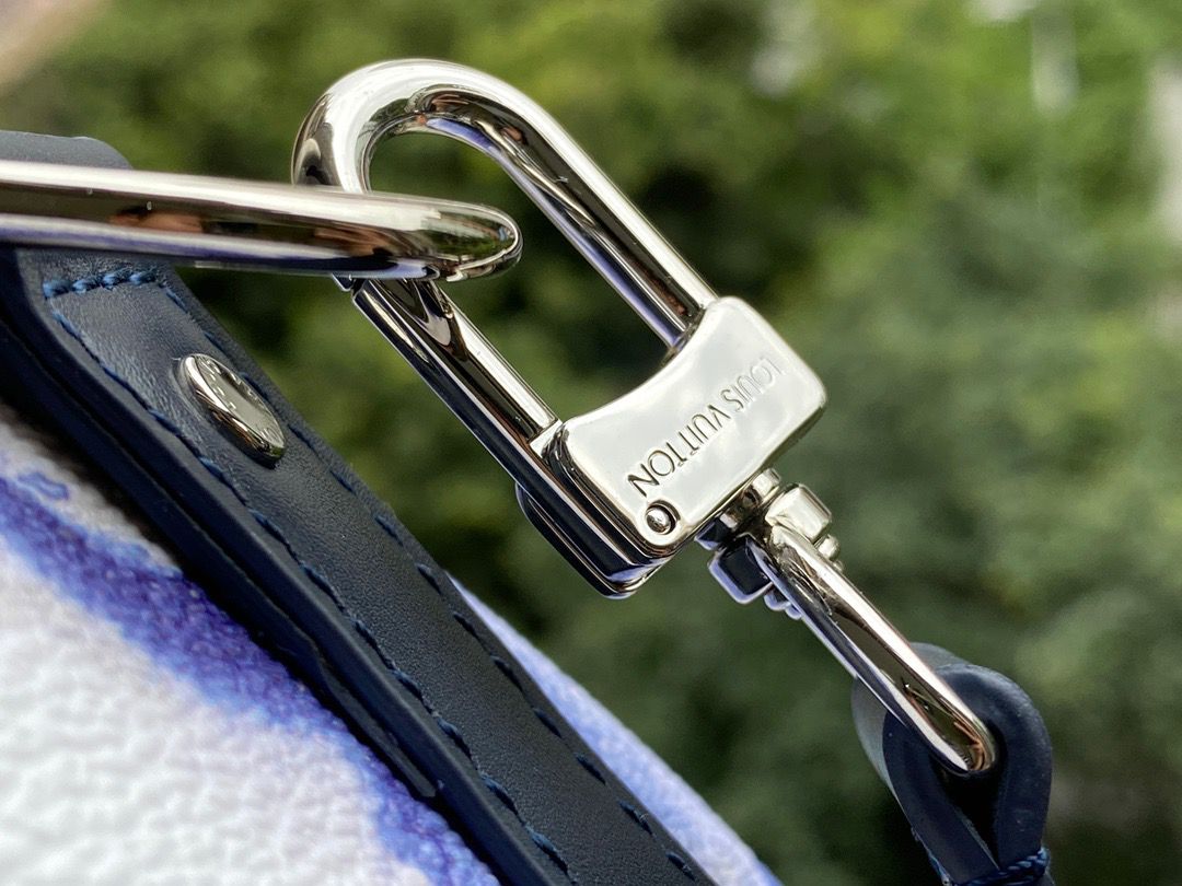 Top Quality Keepall XS Monogram Watercolor Blue Canvas By Virgil Abloh For Men, Bags, Shoulder And Crossbody Bags 8.3in/21cm Top Quality M45761