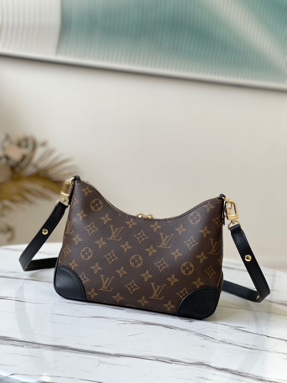 Top Quality Boulogne Monogram Canvas Black For Women,  Shoulder Bags 11.4in/29cm Top Quality M45831