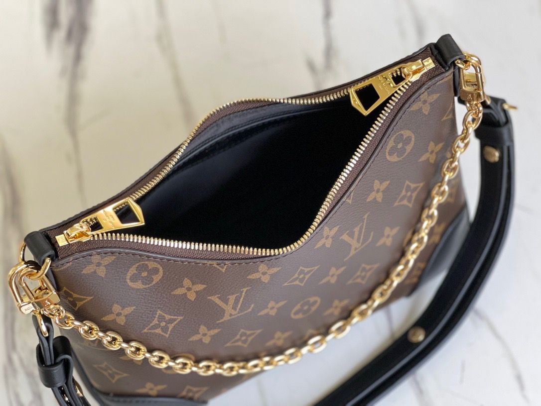 Top Quality Boulogne Monogram Canvas Black For Women,  Shoulder Bags 11.4in/29cm Top Quality M45831