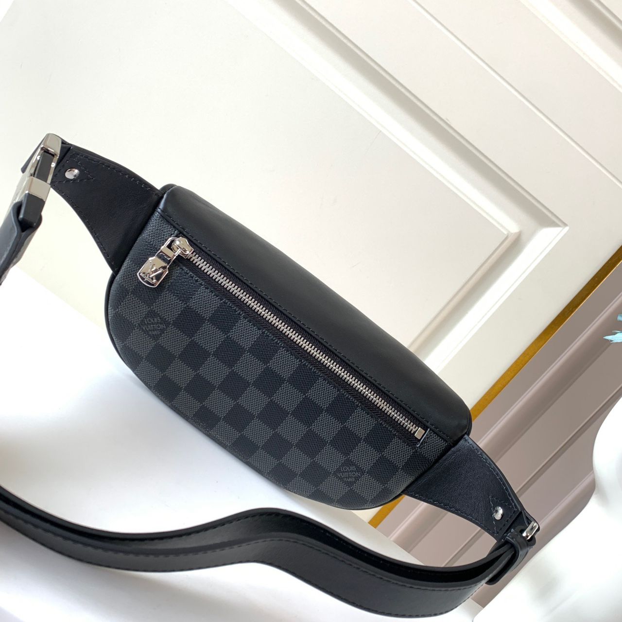 Top Quality Campus Bumbag Damier Graphite Canvas For Men, Bags 10.2in/26cm Top Quality N40362