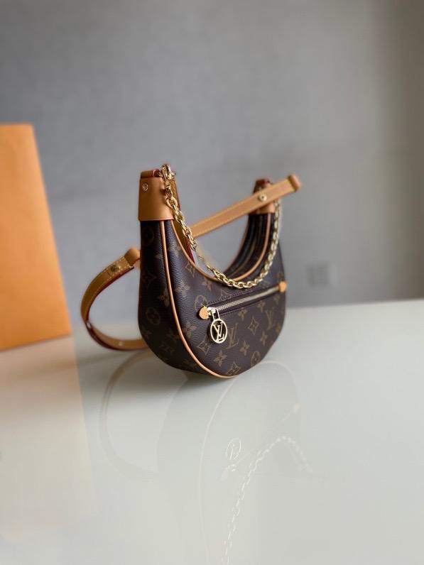 Top Quality Loop Monogram Canvas For Women,  Shoulder And Crossbody Bags 9.1in/23cm Top Quality M81098