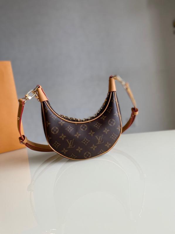 Top Quality Loop Monogram Canvas For Women,  Shoulder And Crossbody Bags 9.1in/23cm Top Quality M81098