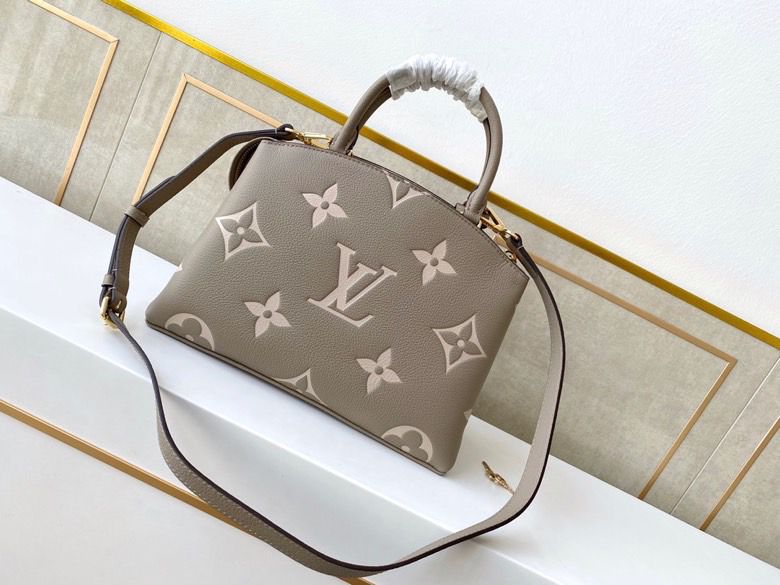 Top Quality Petit Palais Monogram Flowers Tourterelle/Creme For Women,  Shoulder And Crossbody Bags 11.4in/29cm Top Quality M58914