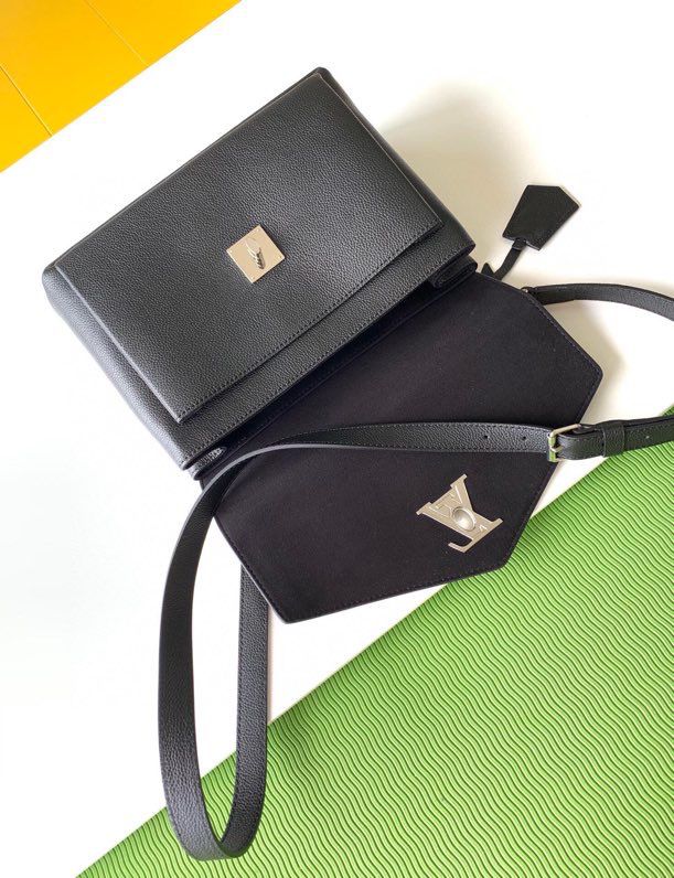 Top Quality Mylockme Satchel Black For Women,  Shoulder And Crossbody Bags 11in/28cm Top Quality M54849