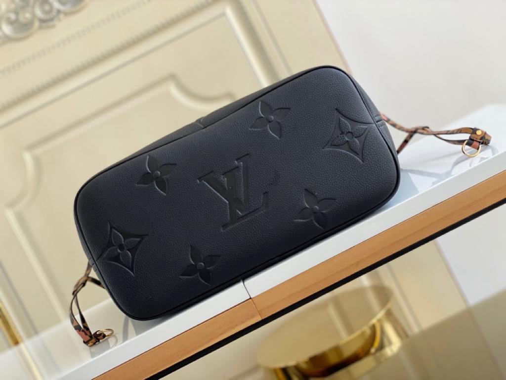 Top Quality Neverfull MM Tote Bag Wild At Heart Monogram Empreinte Black For Women,  Shoulder Bags 12.2in/31cm Top Quality M45856