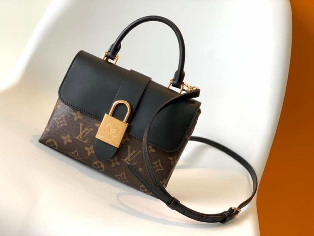 Top Quality Locky BB Monogram Canvas Black For Women, Womens Handbags, Shoulder And Crossbody Bags 7.9in/20cm Top Quality M44141