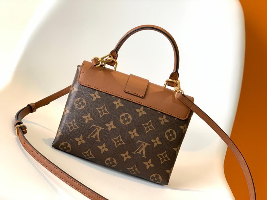 Top Quality Locky BB Monogram Canvas Caramel Brown For Women, Womens Handbags, Shoulder And Crossbody Bags 7.9in/20cm Top Quality M44654