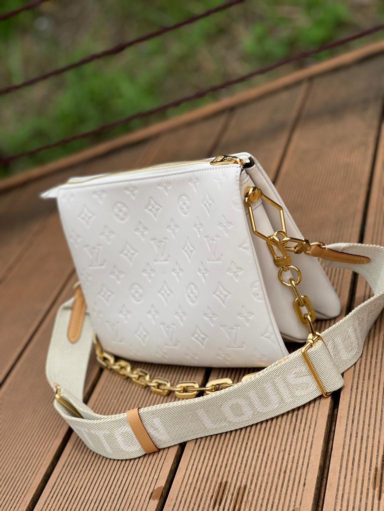 Top Quality Coussin PM Monogram Embossed Puffy White For Women,  Shoulder And Crossbody Bags 10.2in/26cm Top Quality M57793