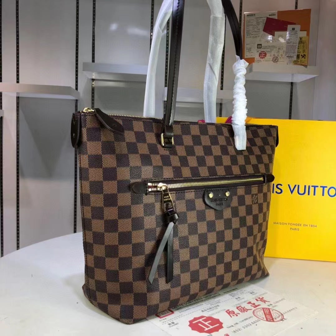 Top Quality Iena MM Bag 34cm Damier Ebene Canvas Fall/Winter Collection N41013, Brown