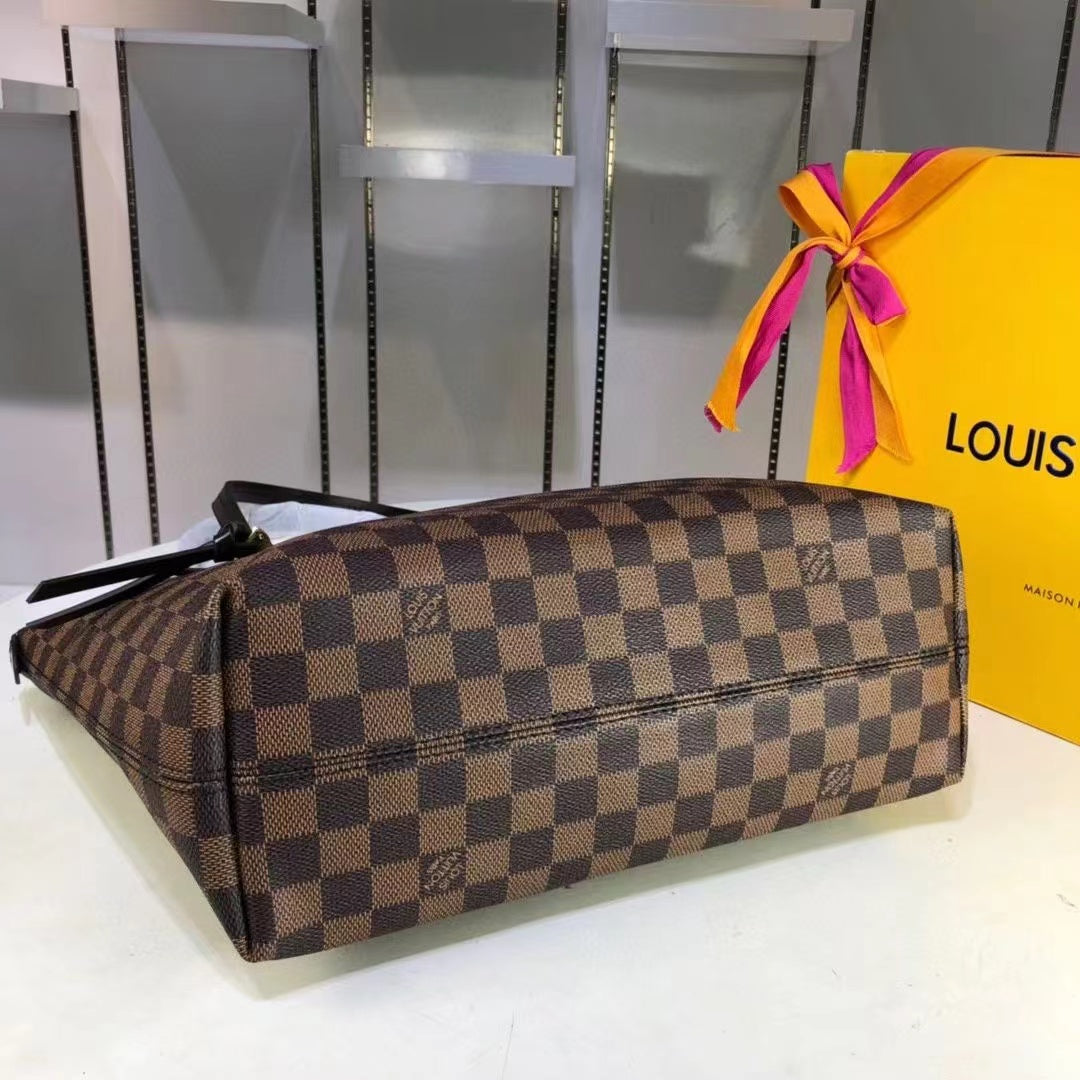 Top Quality Iena MM Bag 34cm Damier Ebene Canvas Fall/Winter Collection N41013, Brown