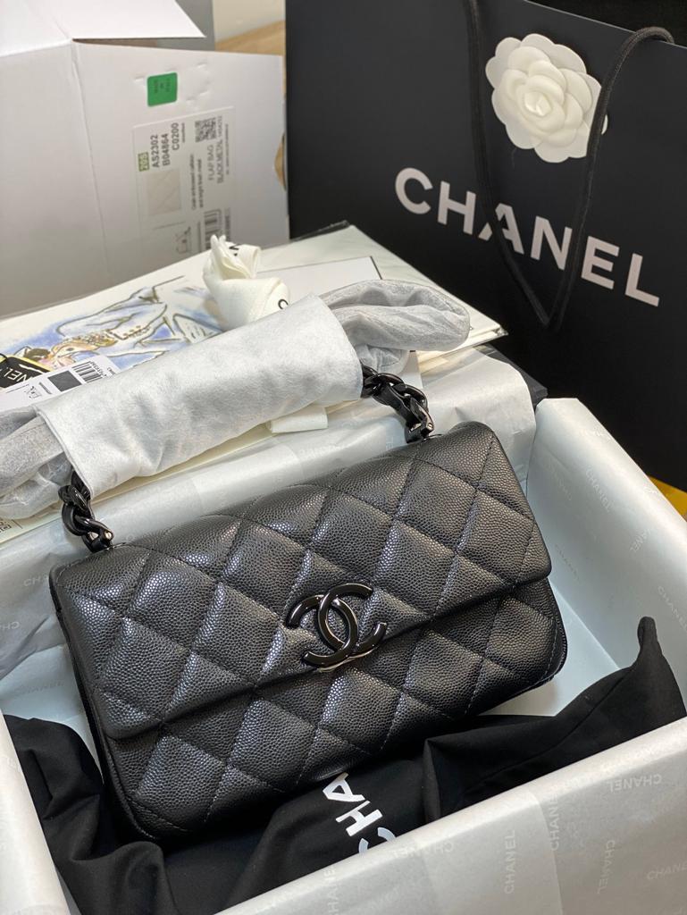 CHLSmall Top Qualityap Bag Black For Women 7.8in/20cm