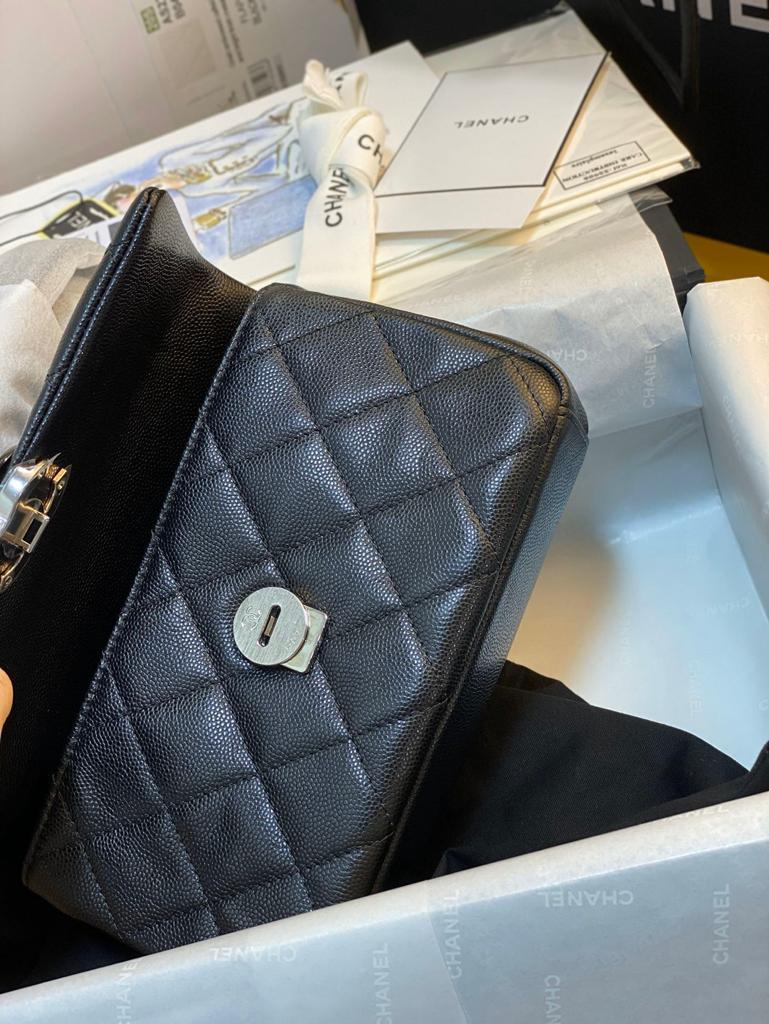 CHLSmall Top Qualityap Bag Black For Women 7.8in/20cm