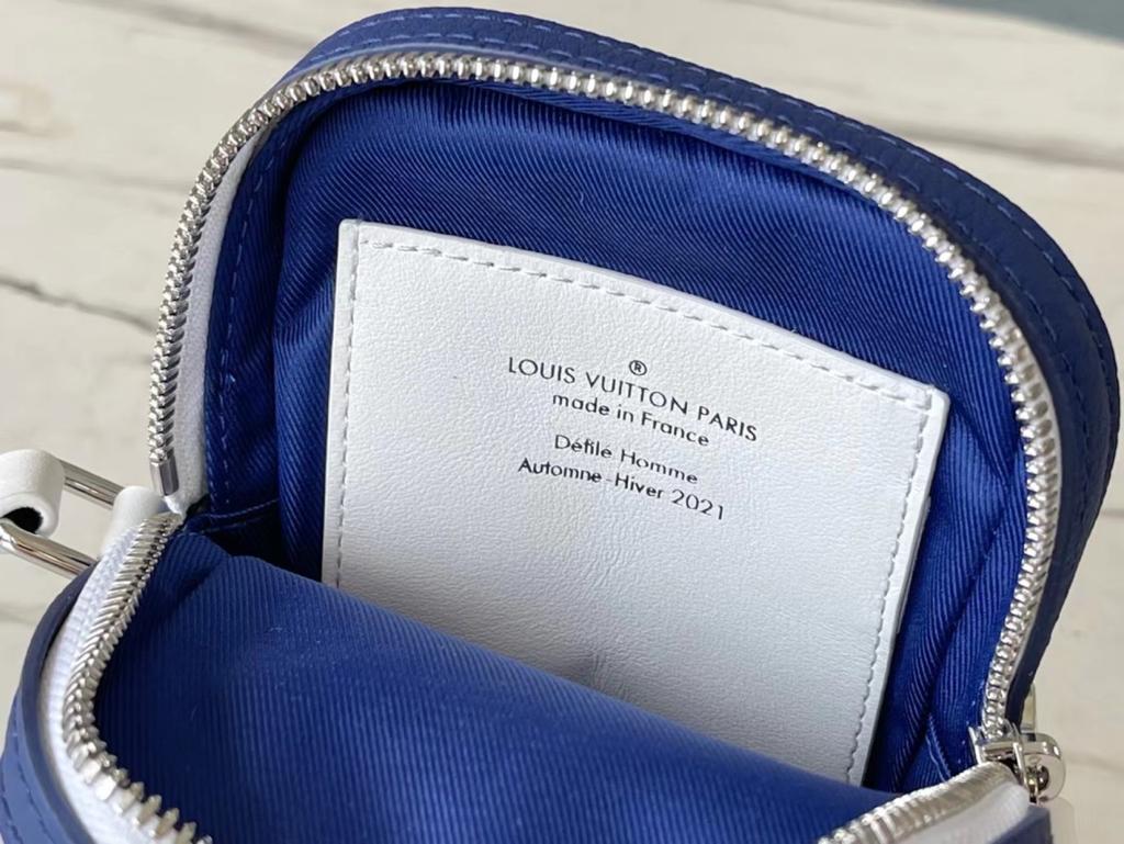 Top Quality Danube PPM Bag  Monogram Blue By Virgil Abloh For Men, Bags, Shoulder And Crossbody Bags 6.7in/17cm Top Quality M45893