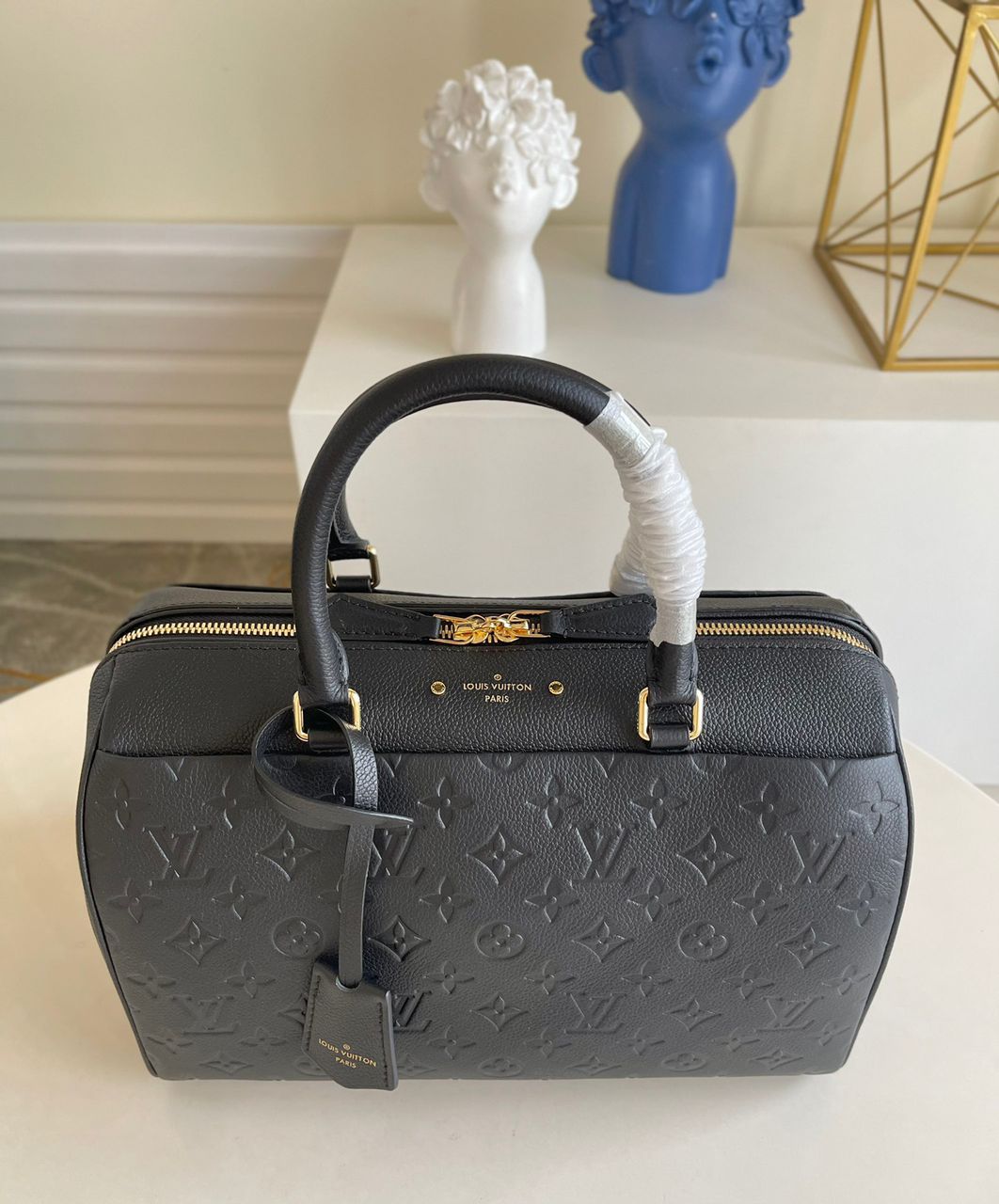 Top Quality Speedy Bandouliere 30 Monogram Empreinte Black For Women, Women Handbags 9.8in/30cm Top Quality M42406