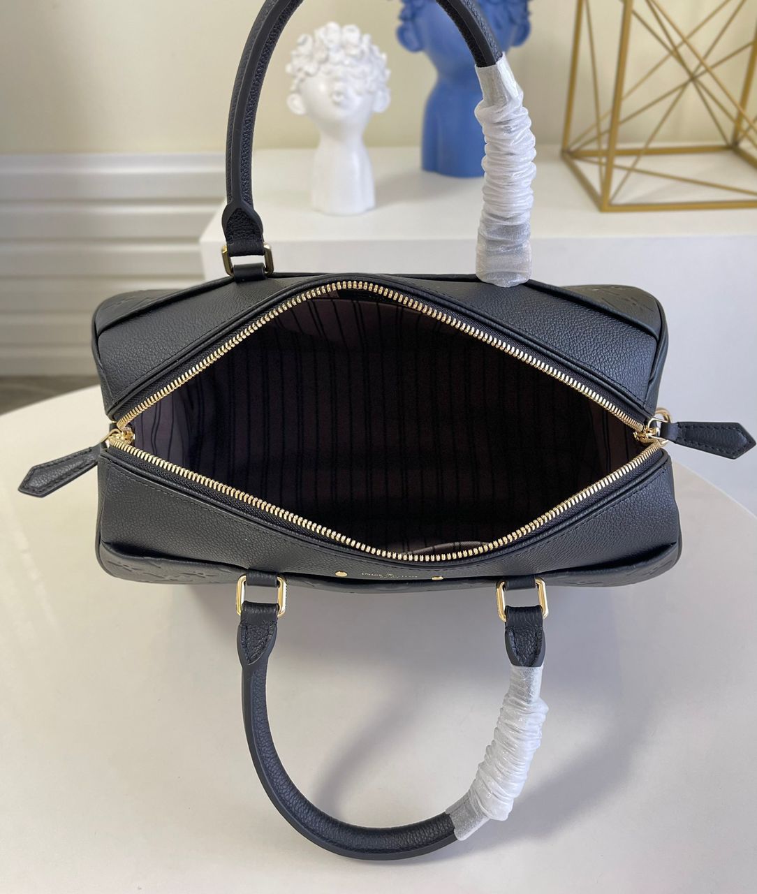 Top Quality Speedy Bandouliere 30 Monogram Empreinte Black For Women, Women Handbags 9.8in/30cm Top Quality M42406