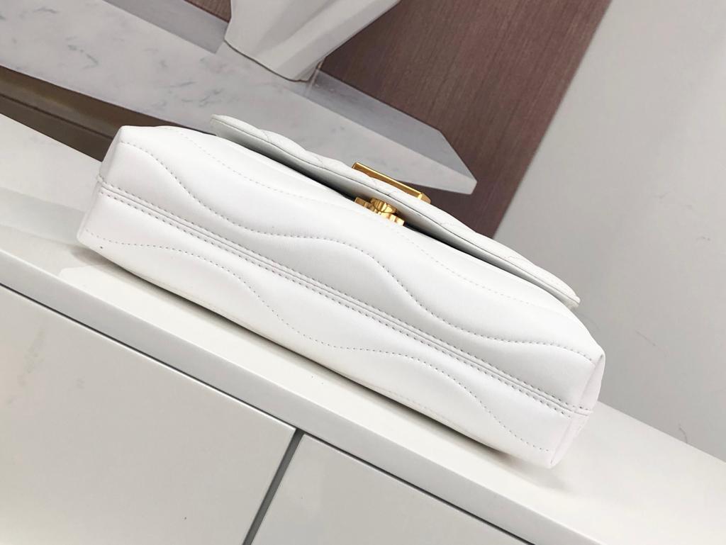 Top Quality New Wave Chain Bag White For Women,  Shoulder And Crossbody Bags 9.4in/24cm Top Quality M58549